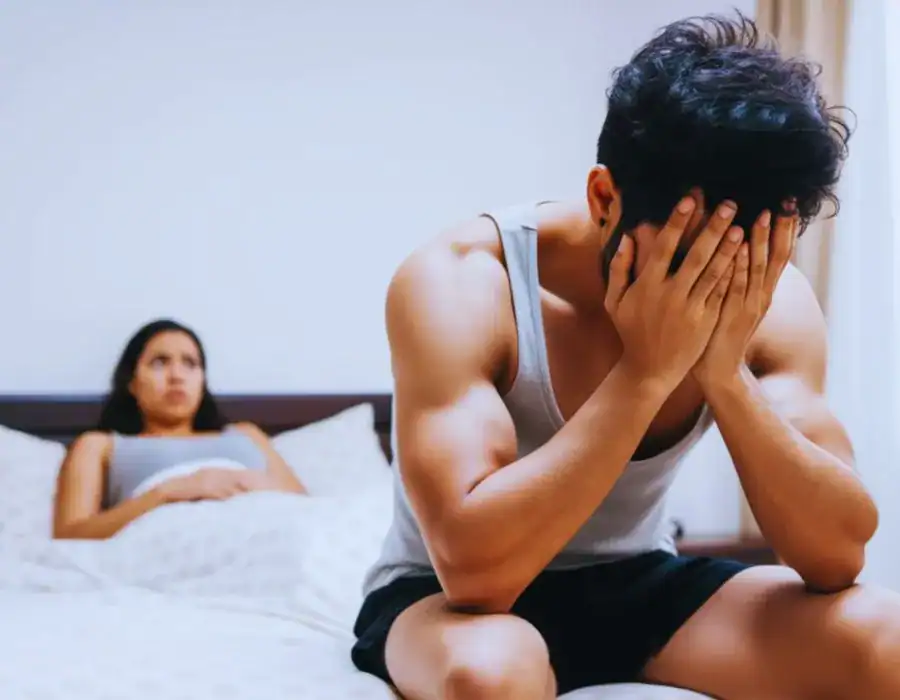 Image of upset man in need of erectile dysfunction treatment Surbiton