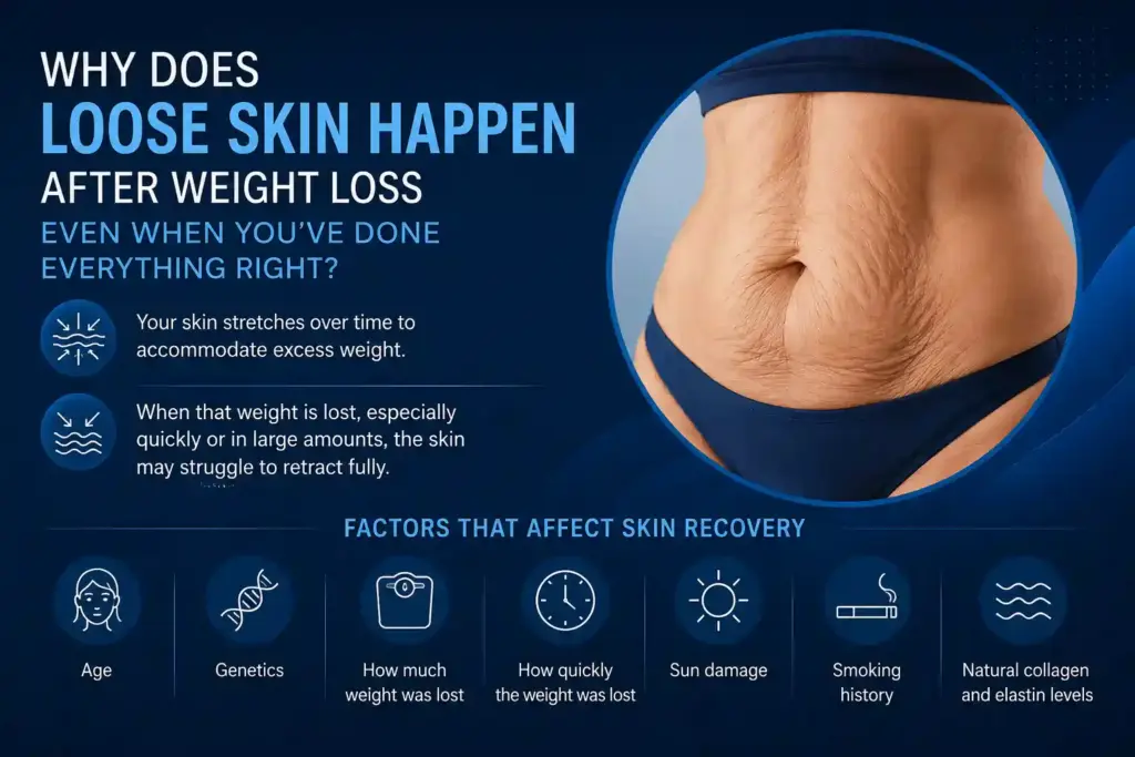 Why Does Loose Skin Happen After Weight Loss Even When You’ve Done Everything Right Surbiton?